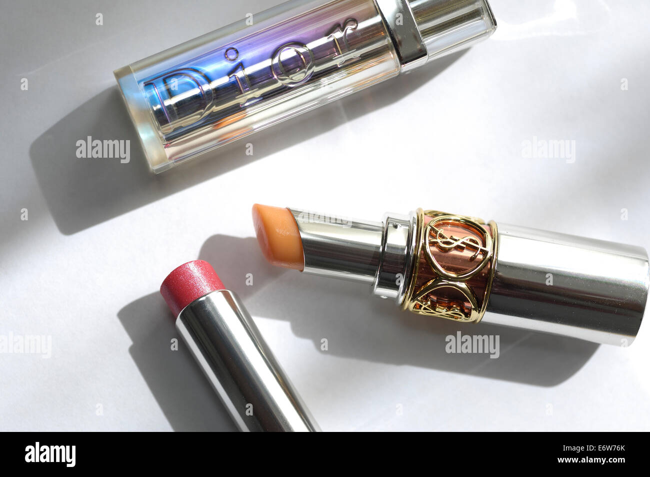 Designer brand lipsticks Stock Photo Alamy