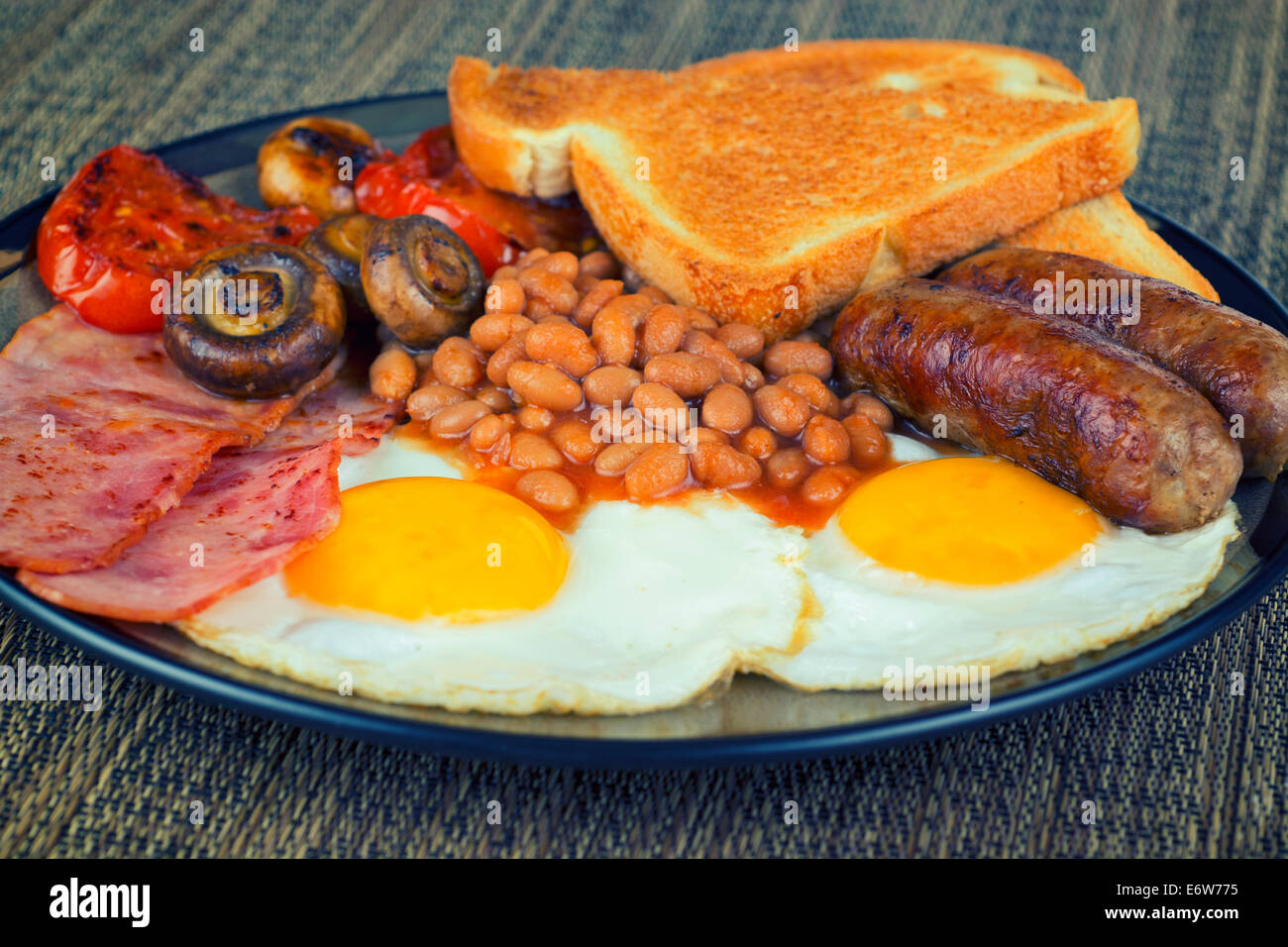 Full English Breakfast Stock Photo