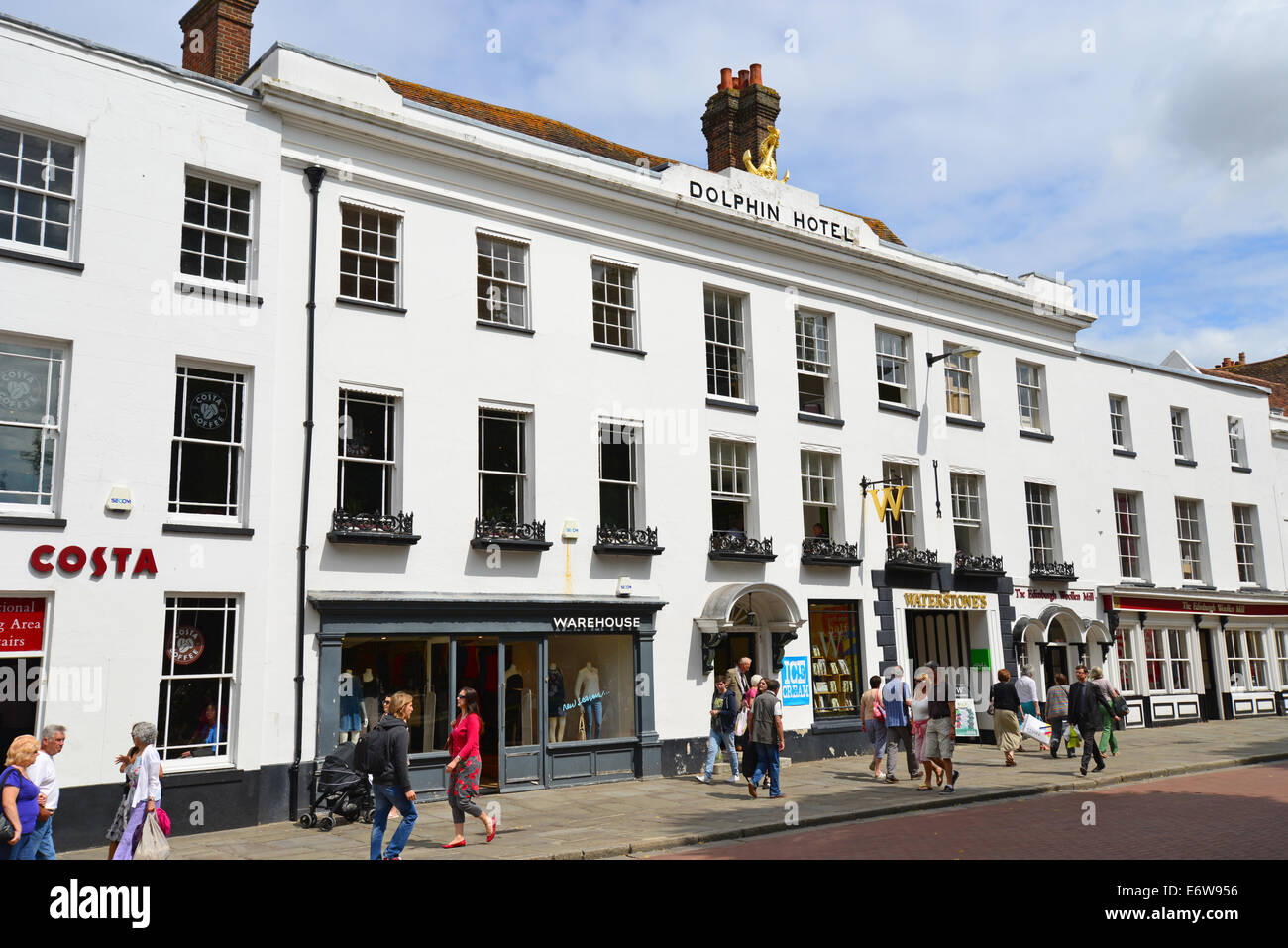 Wetherspoons Dolphin and Anchor Pub, West Street, Chichester, West Sussex, England, United Kingdom Stock Photo