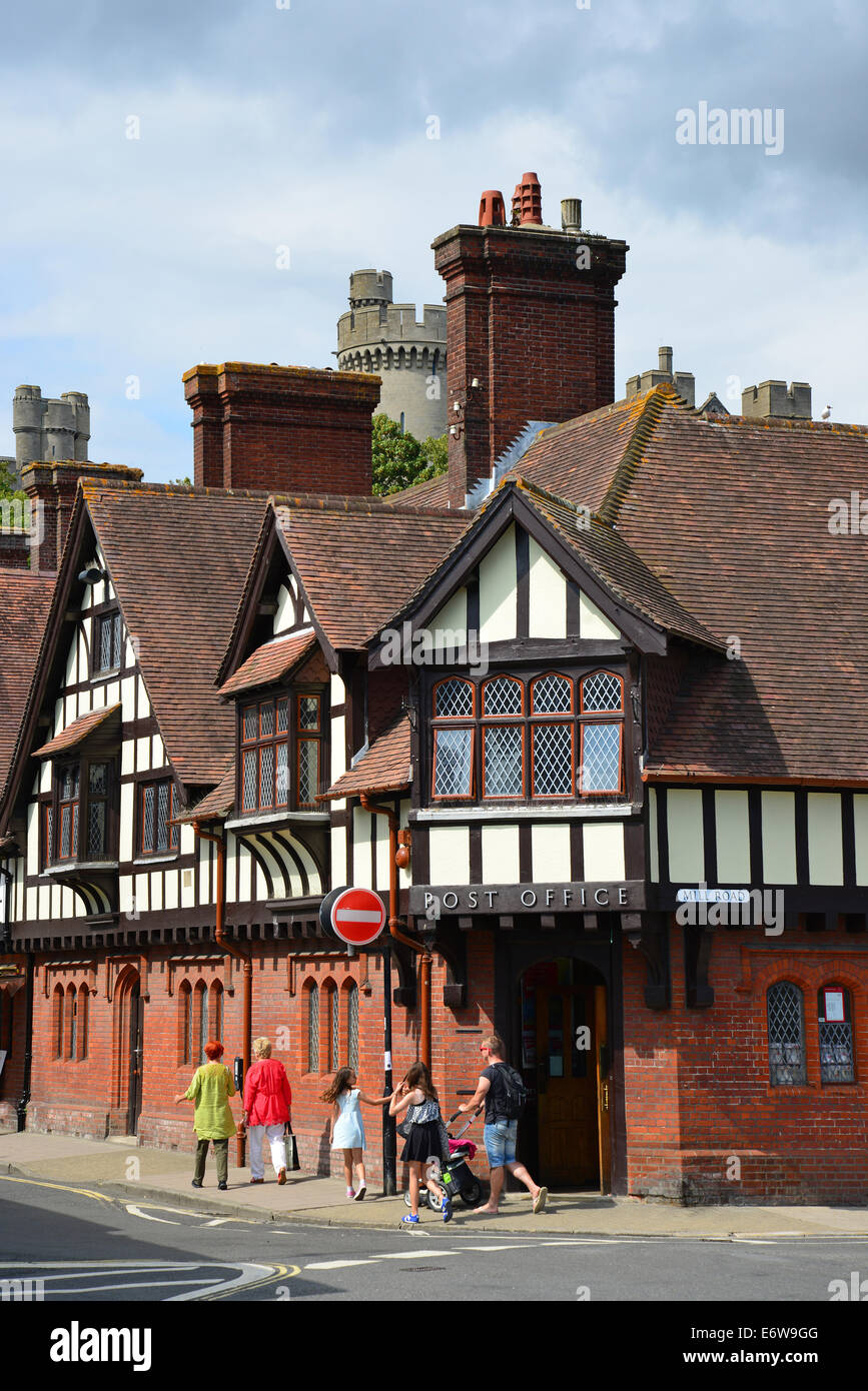 Tudor revival Post Office building, High Street, Arundel, West Sussex