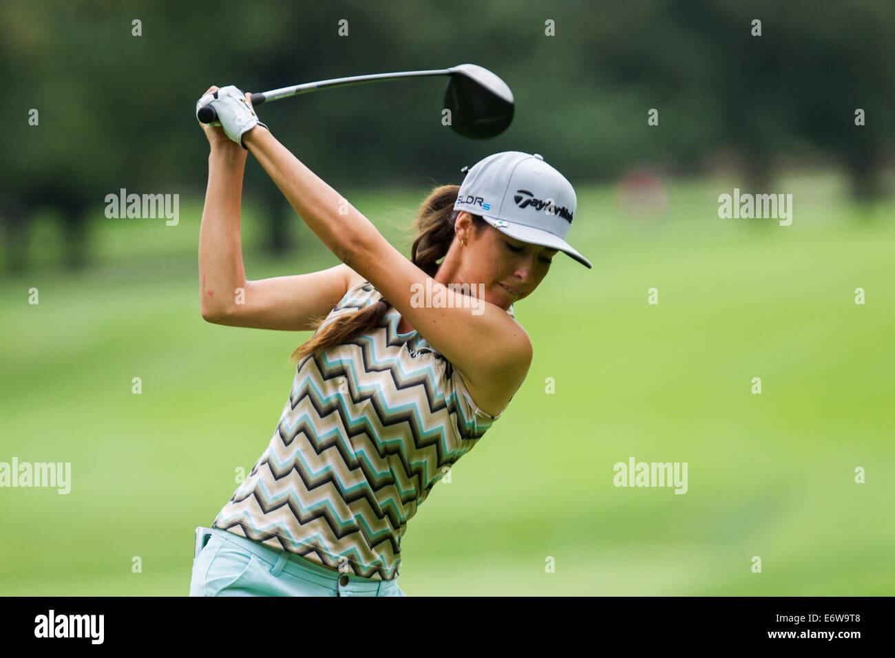 Portland, OR, USA. 30th Aug, 2014. JAYE MARIE GREEN tees off during the LPGA Portland Classic at Columbia Edgewater Country Club in Portland, OR on August 30, 2014. © David Blair/ZUMA Wire/Alamy Live News Stock Photo