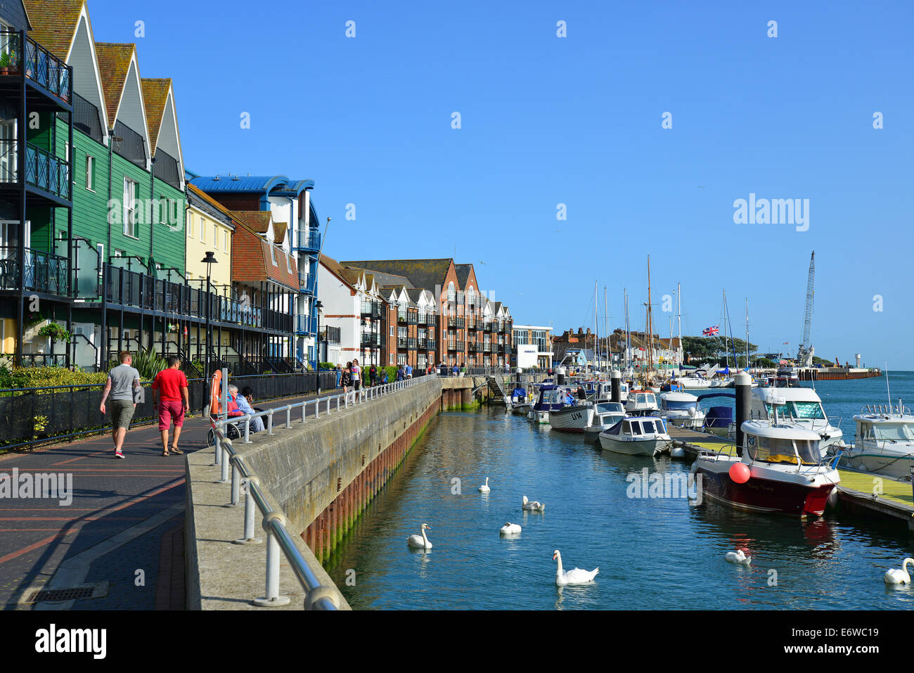 Modern seafront apartments, Littlehampton Harbour, Littlehampton, West