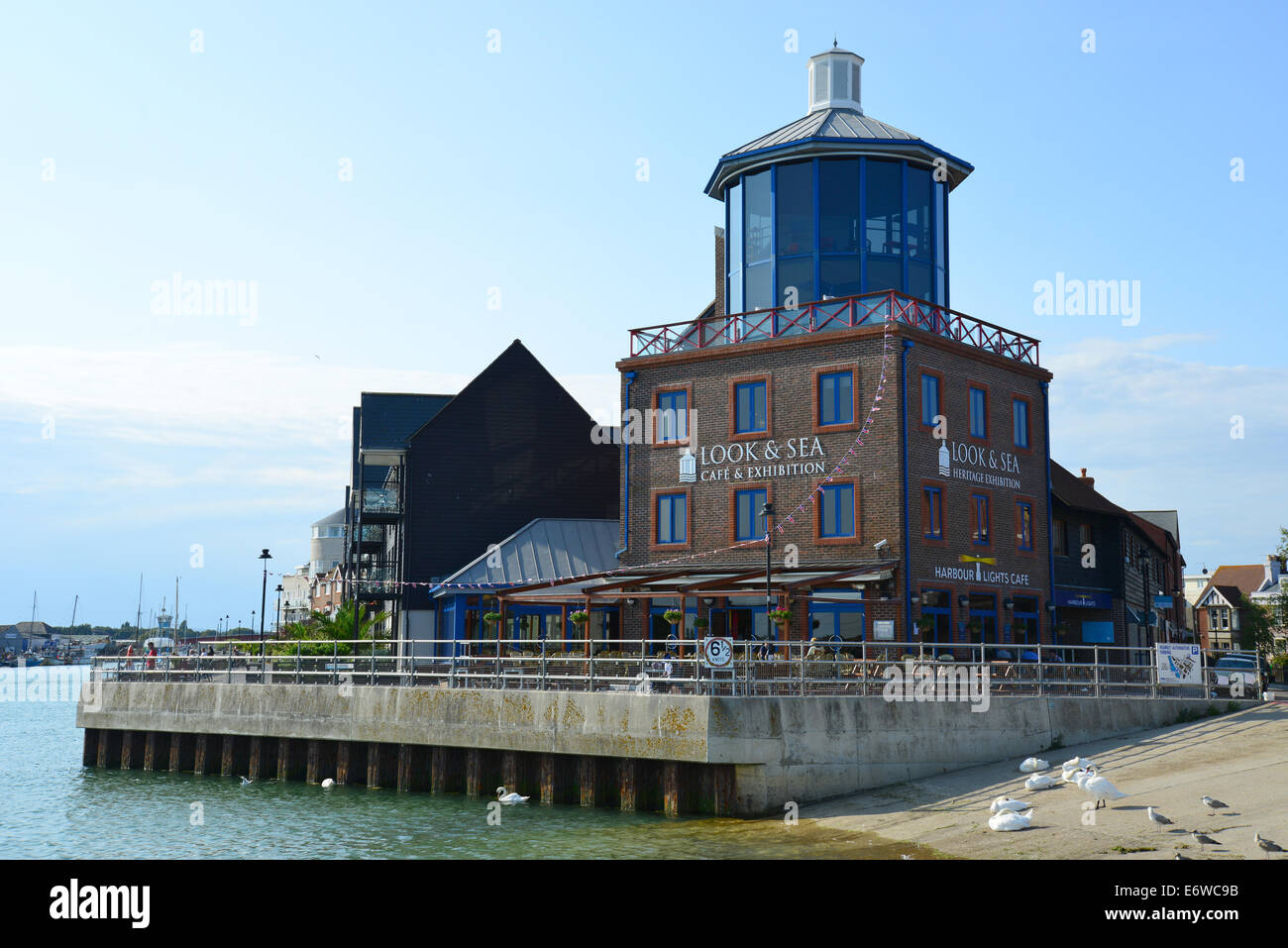 Look & Sea Visitor Centre Tower, Littlehampton Harbour, Littlehampton, West Sussex, England, United Kingdom Stock Photo