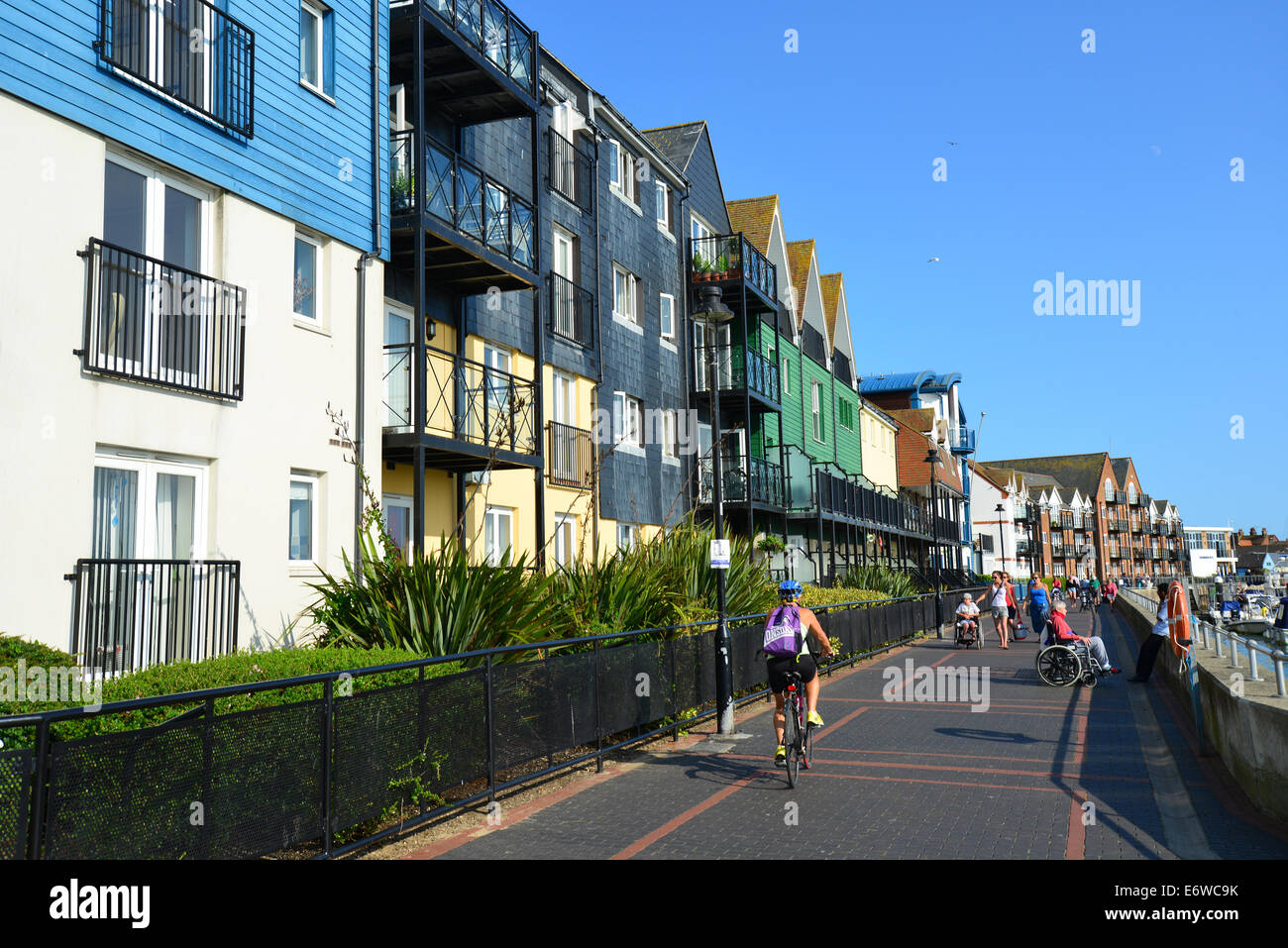 Modern seafront apartments, Littlehampton Harbour, Littlehampton, West