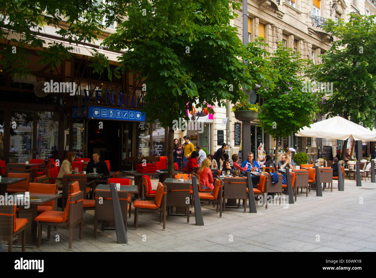 Egyetem ter square, central Budapest, Hungary, Europe Stock Photo Alamy