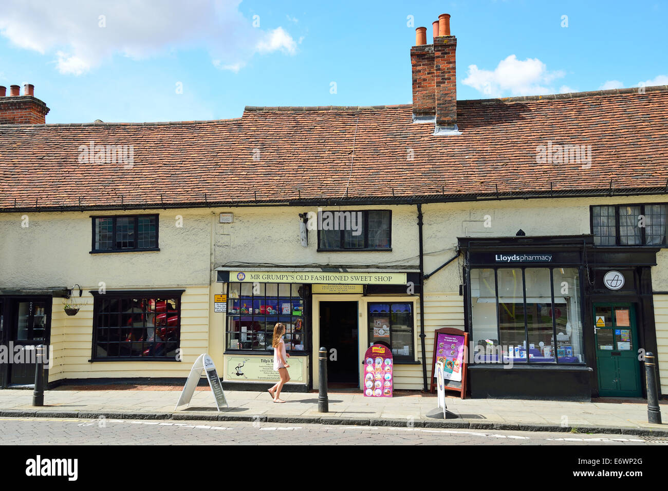 Tilly's Tea Rooms and Mr Grumphy's oldfashioned sweet shop, High
