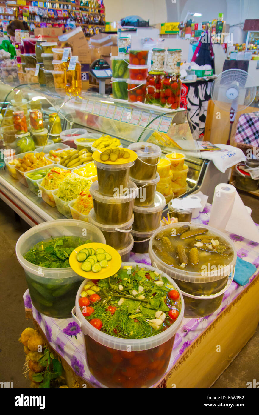 Market hall, Karelia, Russia, Europe Stock Photo Alamy