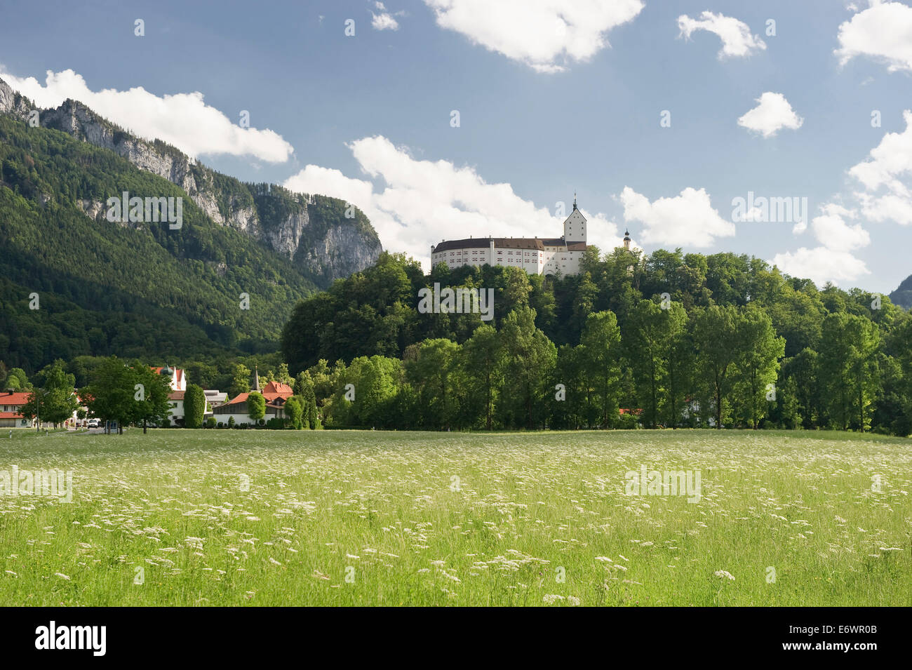 Hohenaschau Castle, Aschau, Chiemgau, Bavaria, Germany Stock Photo