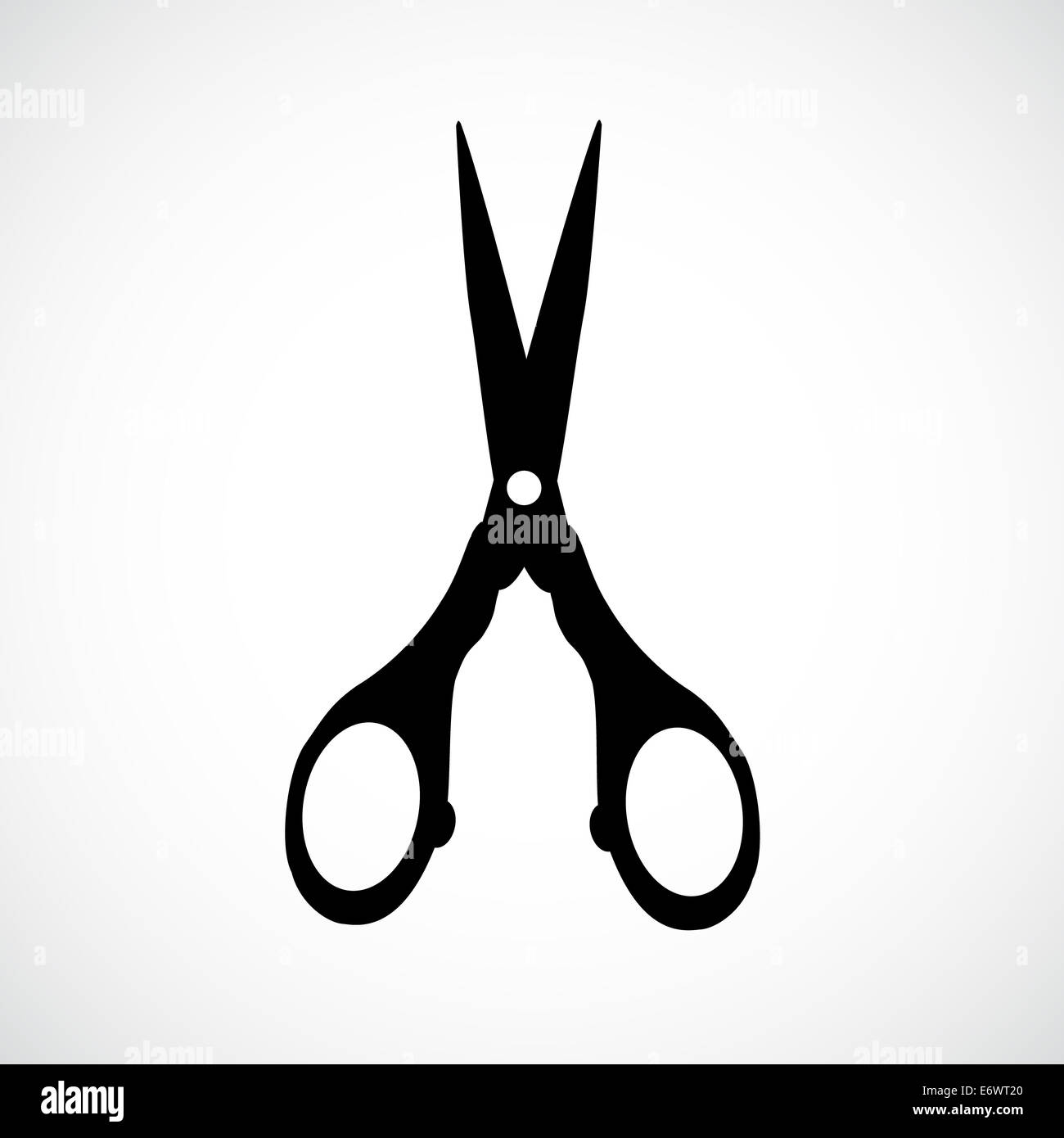 Isolated black scissors on white background Stock Photo Alamy