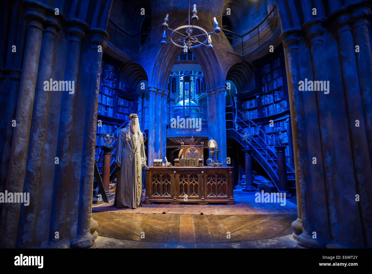 Warner Bros. Studio Tour London - The Making of Harry Potter preserves and showcases the iconic props. Stock Photo