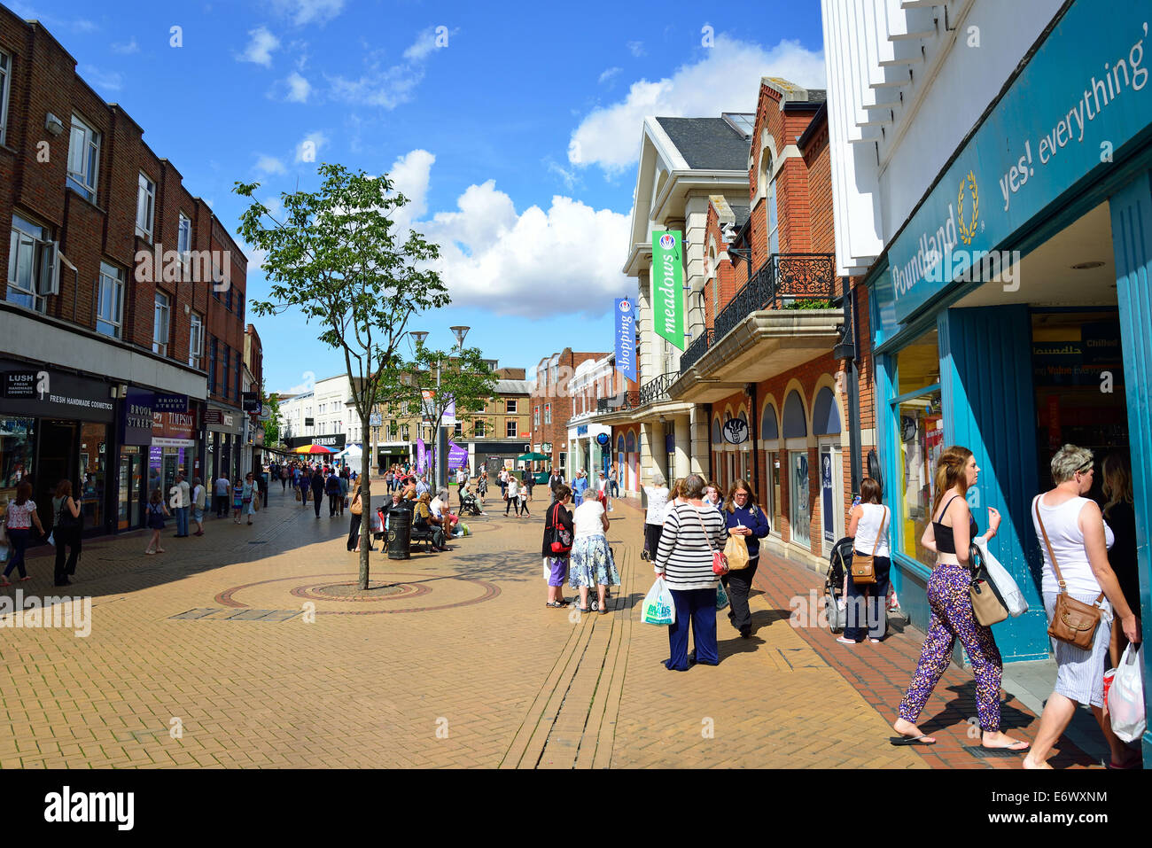 Pedestrianised High Street, Chelmsford, Essex, England, United Kingdom
