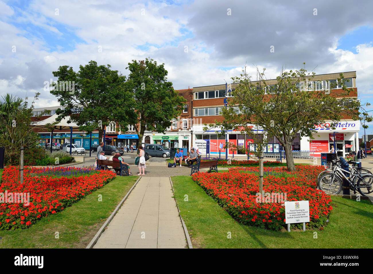 Town centre garden, Hamilton Road, Felixstowe, Suffolk, England, United