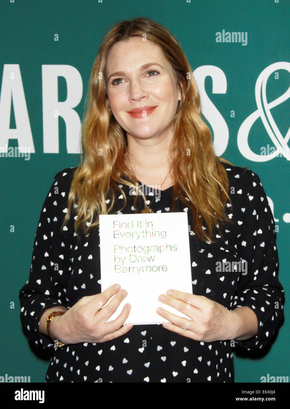 Feb. 10, 2014:Drew Barrymore signing her new book Find It in Everything at  the Union Square Barnes & Noble in New York City.C Stock Photo