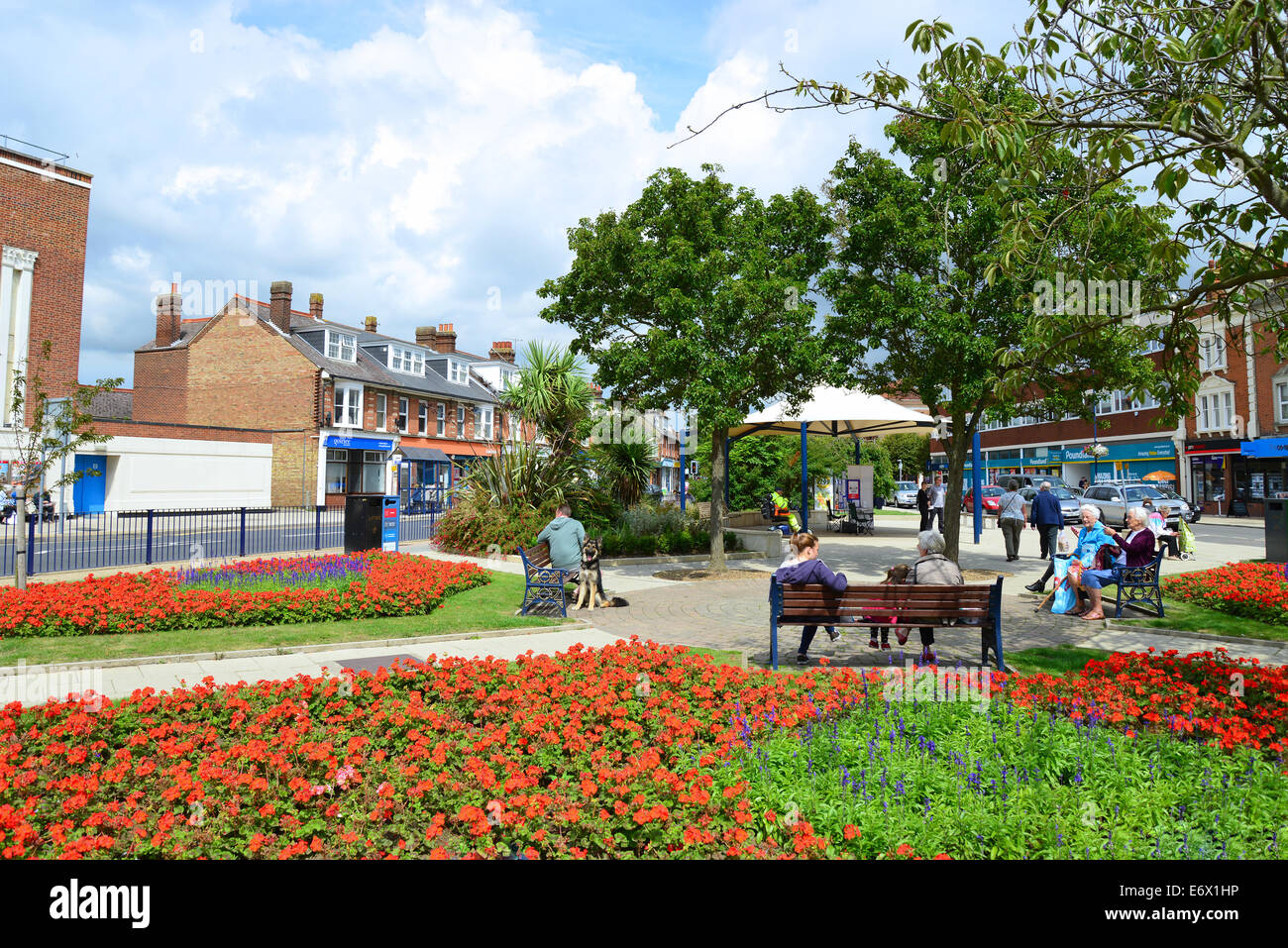 Town centre garden, Hamilton Road, Felixstowe, Suffolk, England, United