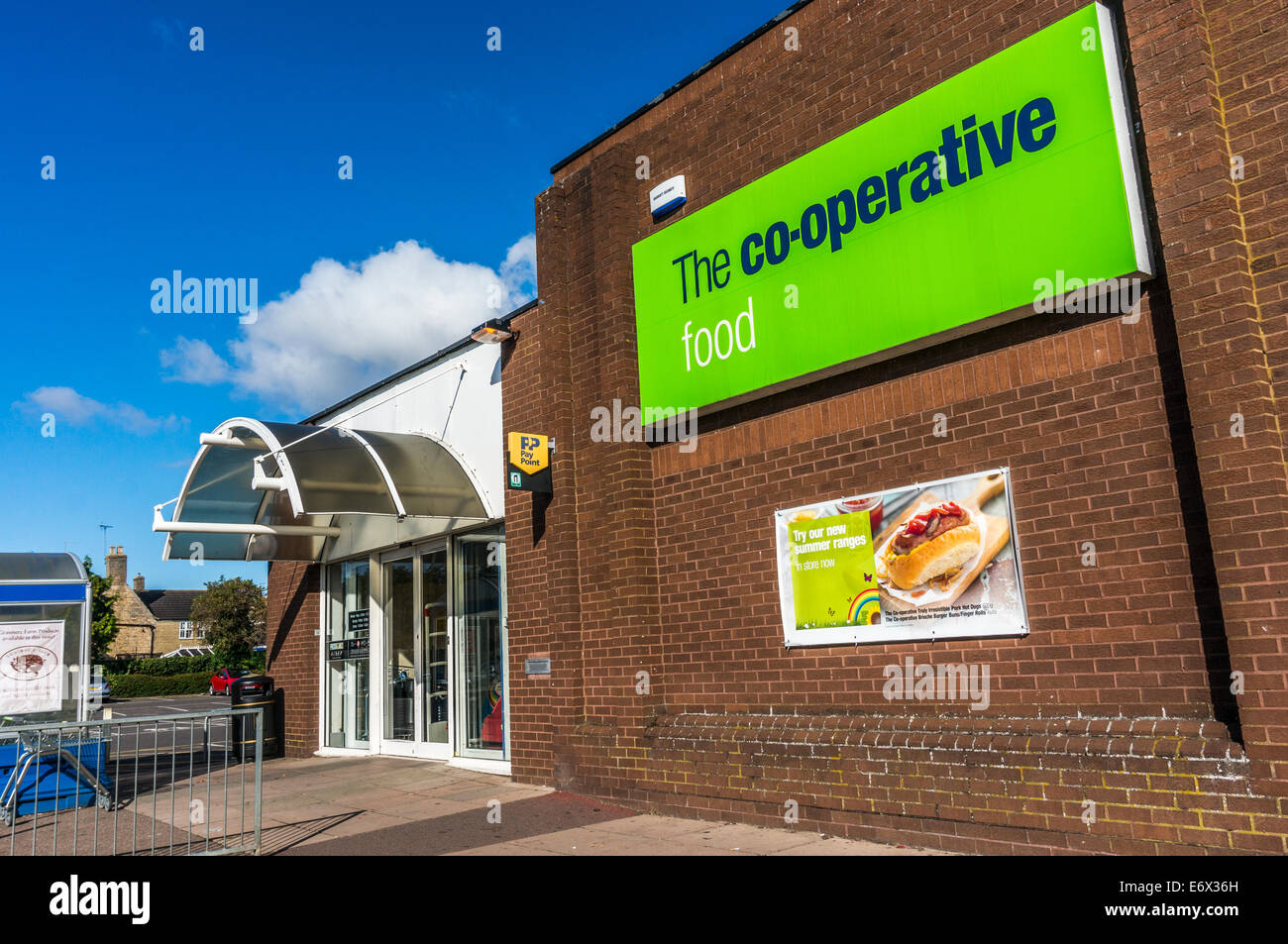The co-operative food store in Market Deeping, near Peterborough, England, UK. Stock Photo