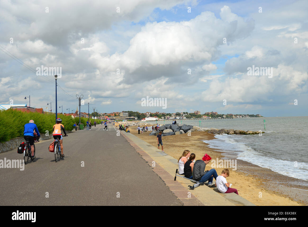Beach promenade, Felixstowe, Suffolk, England, United Kingdom Stock Photo