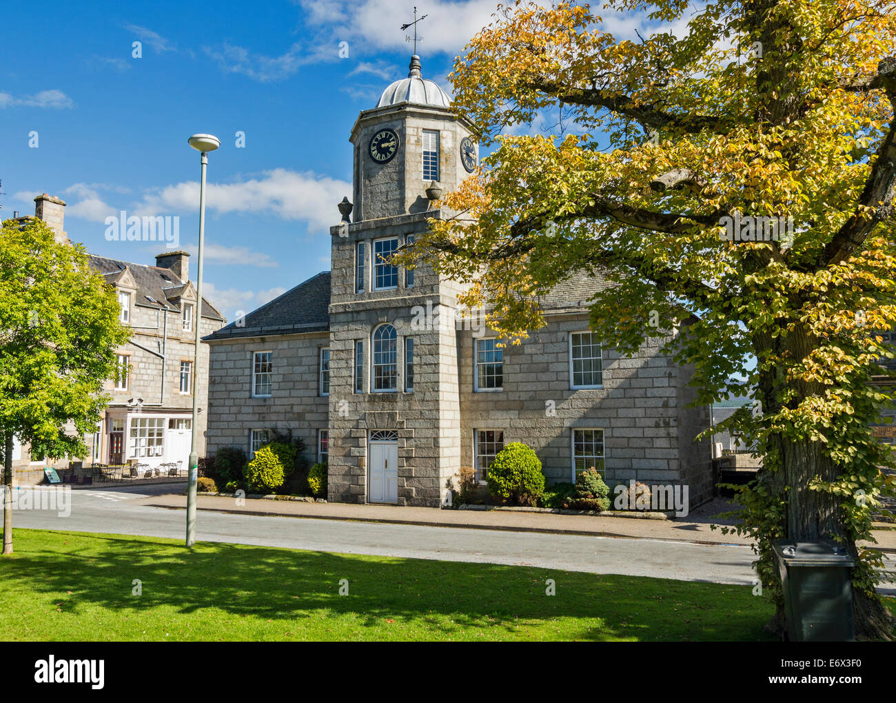 CLOCK TOWER OF SPEYSIDE HOUSE GRANTOWN ON SPEY SCOTLAND ONCE KNOWN AS THE ORPHAN HOSPITAL Stock