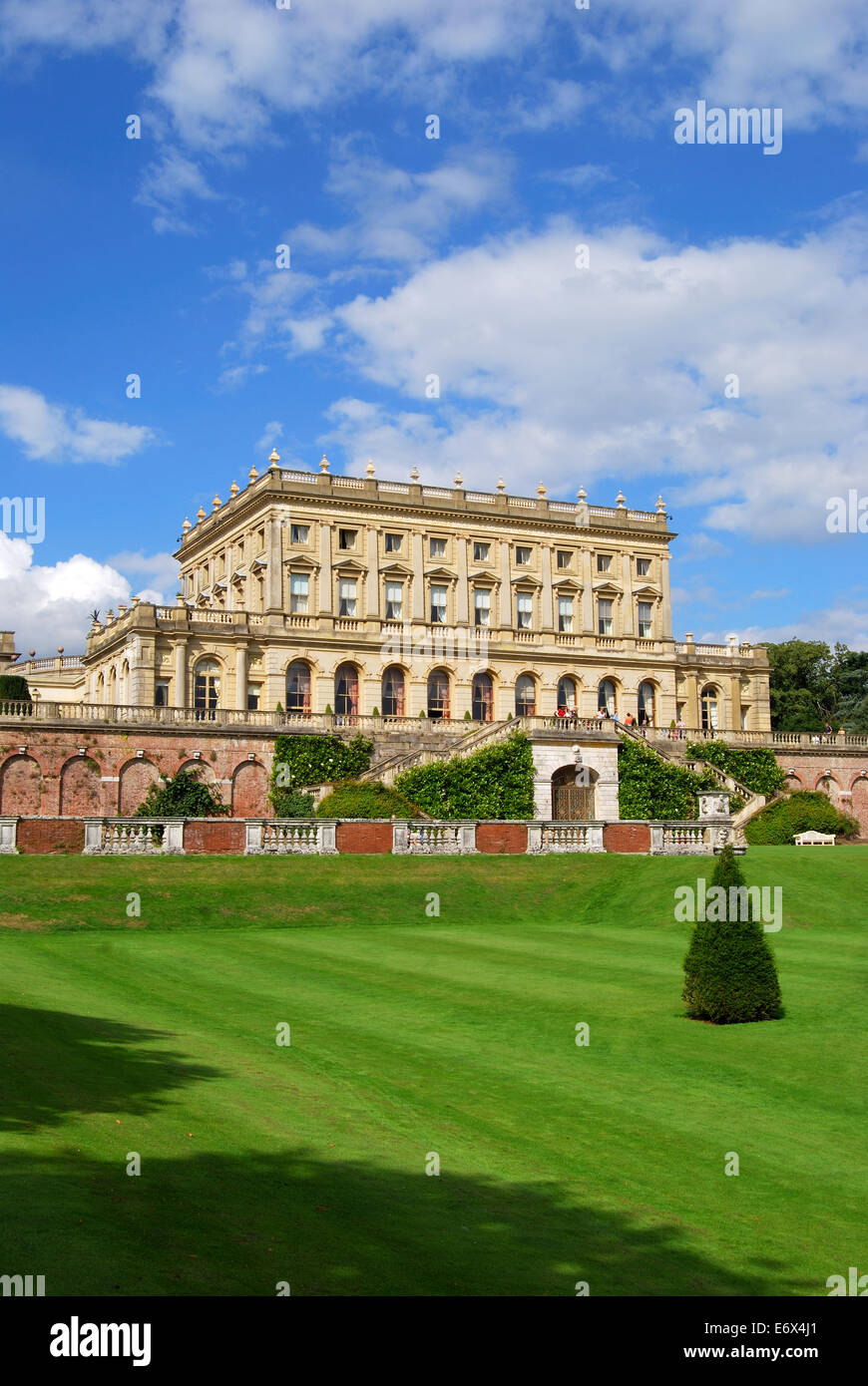 View from Parterre, Cliveden, Taplow, Buckinghamshire, England, United Kingdom Stock Photo