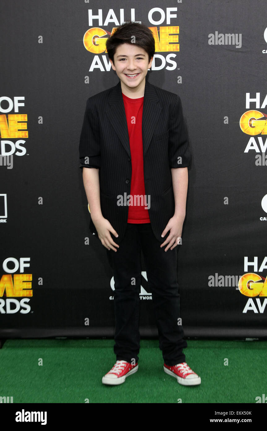 Cartoon Network's Hall of Game Awards at The Barker Hangar - Arrivals  Featuring: Sloane Morgan Siegel Where: Los Angeles, California, United States When: 15 Feb 2014 Stock Photo