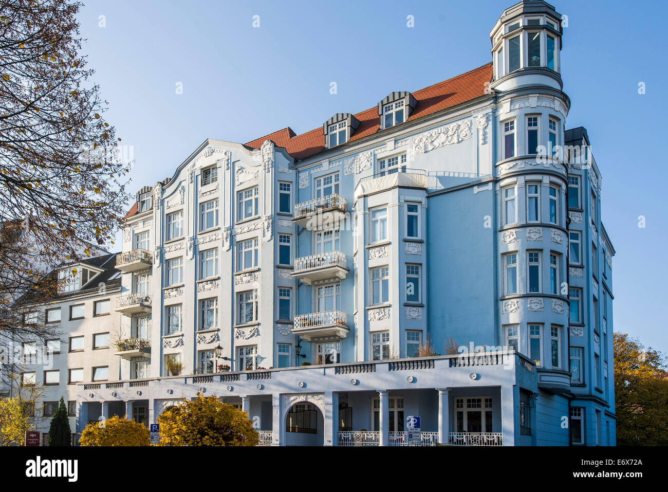 Art nouveau house in Hamburg Eppendorf, Hamburg, Germany Stock Photo