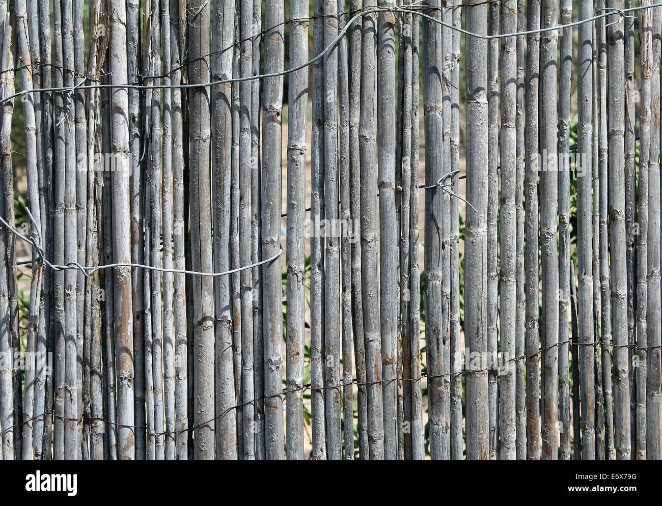 Old gray wooden fence Stock Photo - Alamy