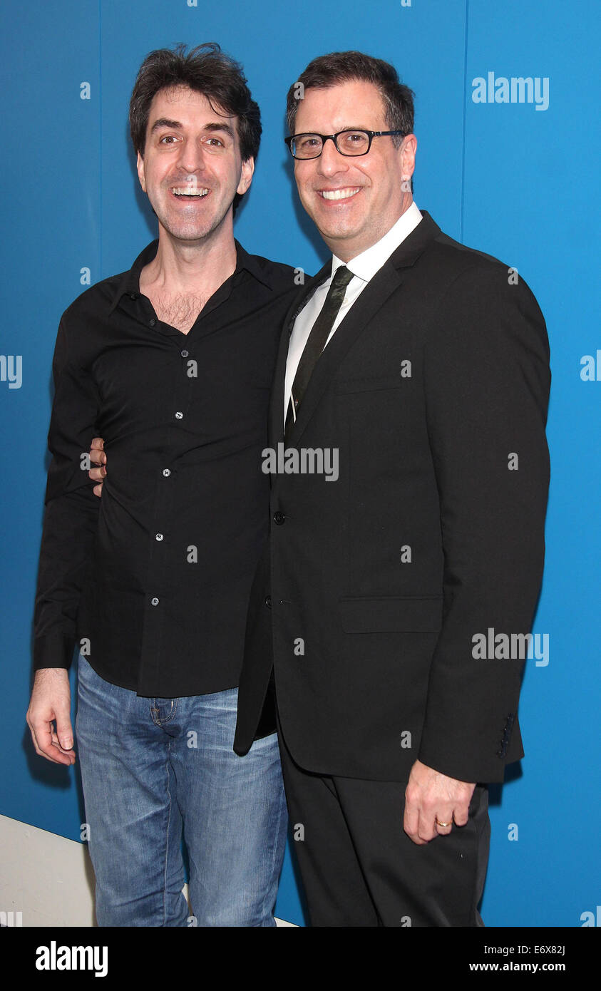 The special New York screening of the musical The Last Five Years held at the Walter Reade Theater - Arrivals.  Featuring: Jason Robert Brown,Richard LaGravenese Where: New York, New York, United States When: 24 Feb 2014 Stock Photo