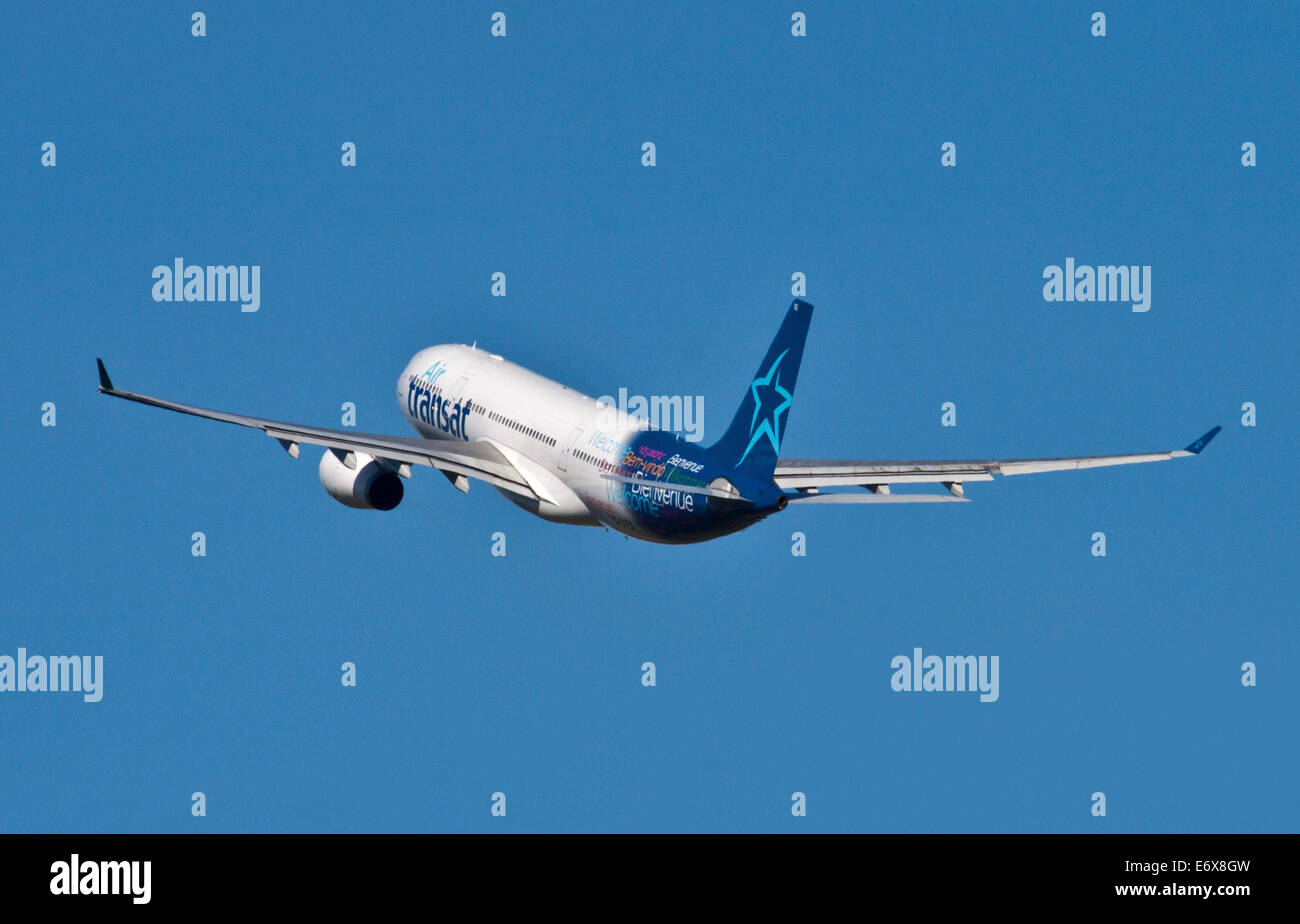 Air Transat Airbus A330-243, Gatwick Airport, West Sussex, England Stock Photo