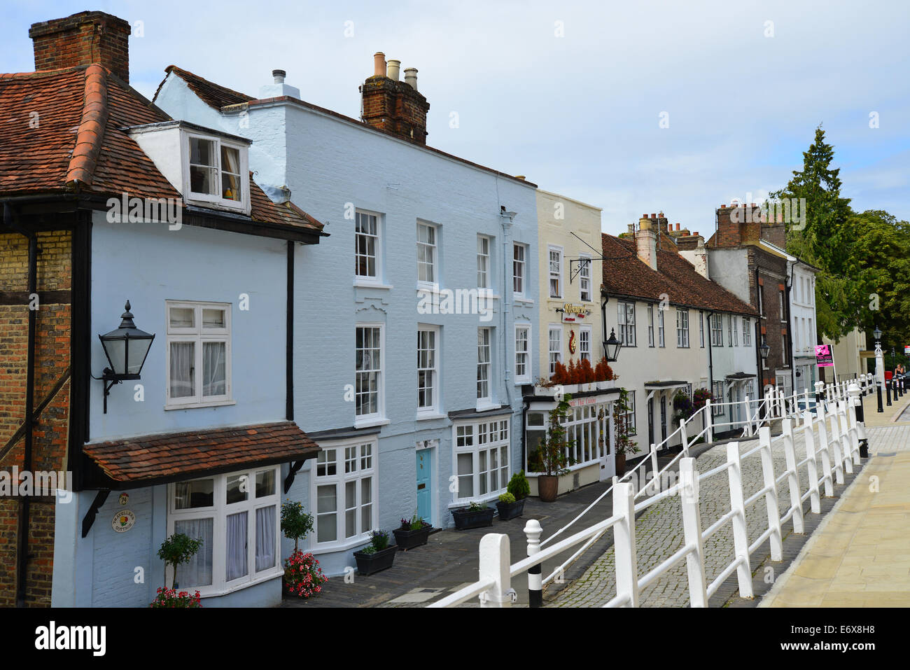 Period houses on High Street, Old Town, Hemel Hempstead, Hertfordshire, England, United Kingdom Stock Photo