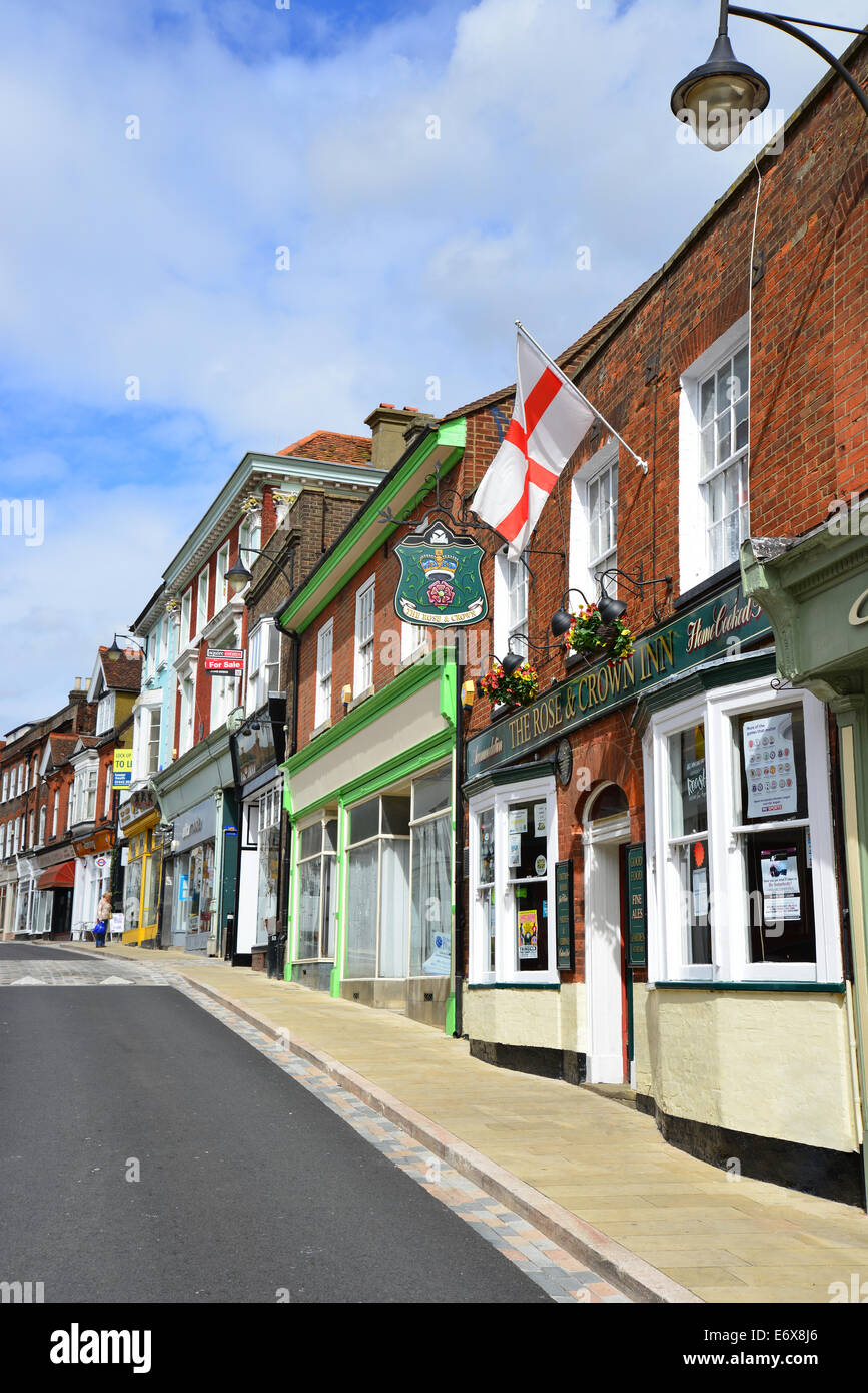 High Street, Old Town, Hemel Hempstead, Hertfordshire, England, United Kingdom Stock Photo