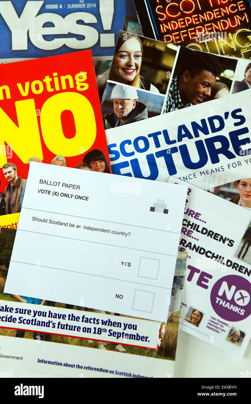 Scottish Referendum September 2014 Stock Photo