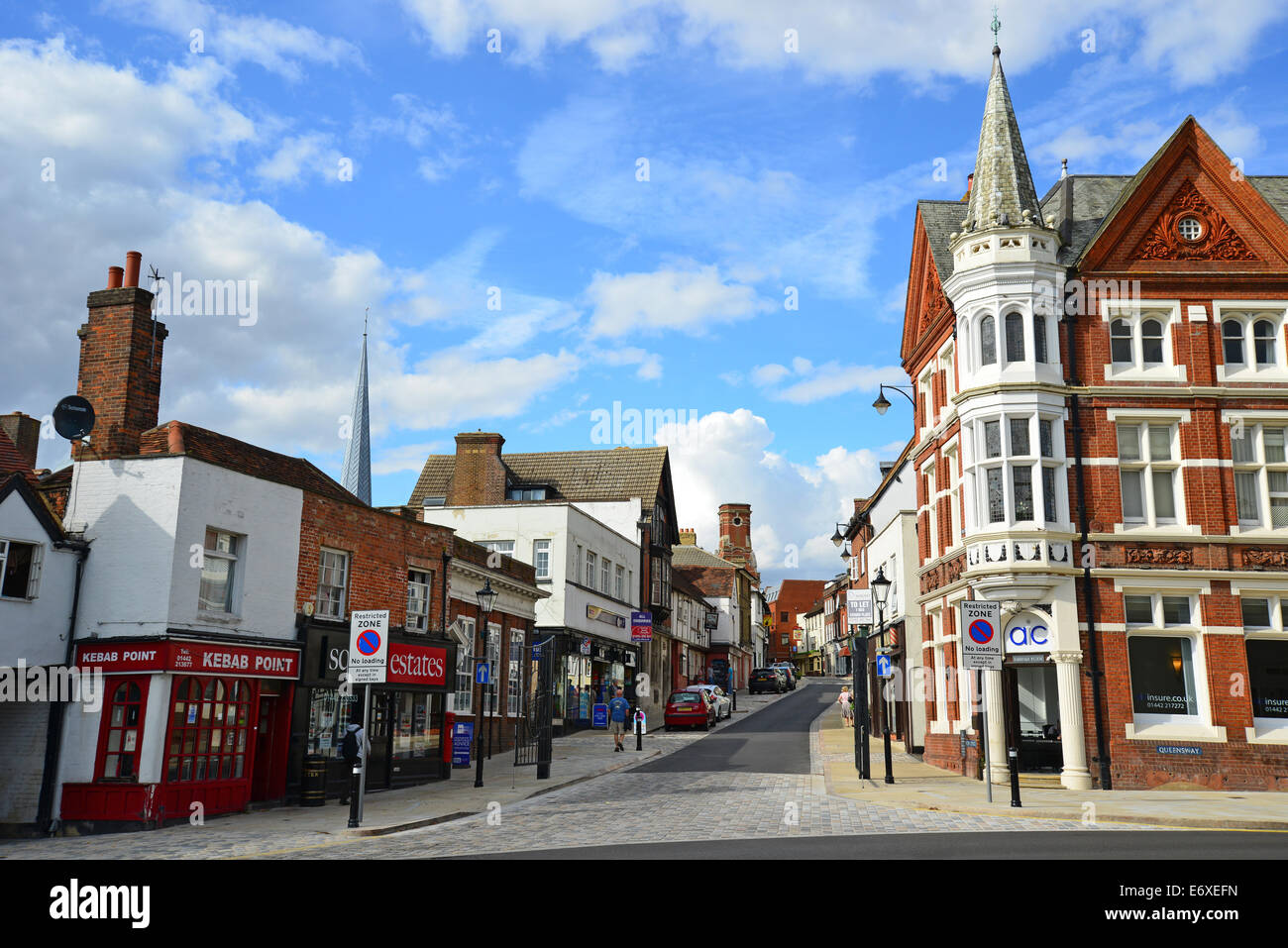 High Street, Old Town, Hemel Hempstead, Hertfordshire, England, United Kingdom Stock Photo