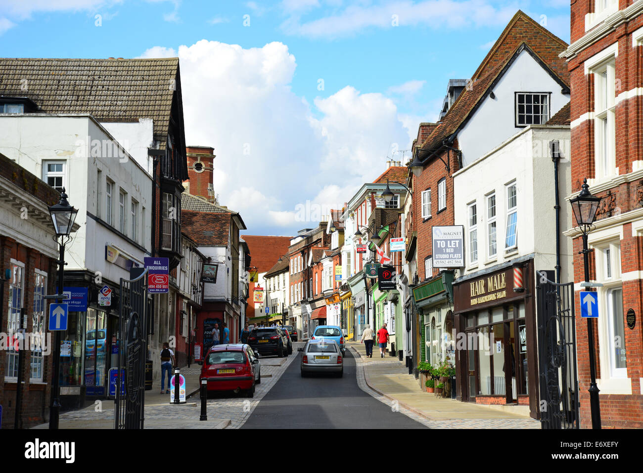 High Street, Old Town, Hemel Hempstead, Hertfordshire, England, United Kingdom Stock Photo