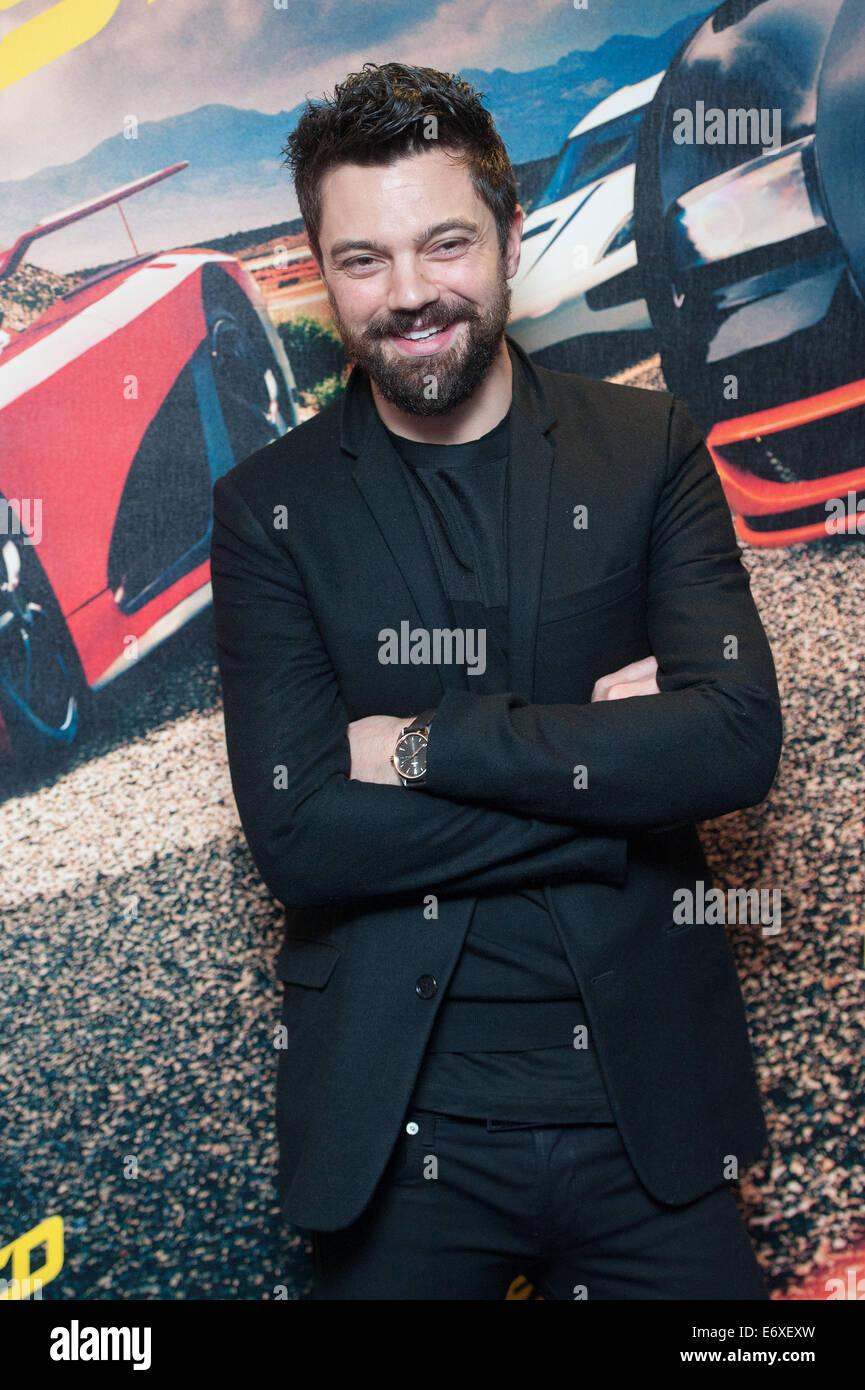 Need for Speed Fan Screening held at the Odeon Leicester Square - Arrivals.  Featuring: Dominic Cooper Where: London, United Kingdom When: 26 Feb 2014 Stock Photo