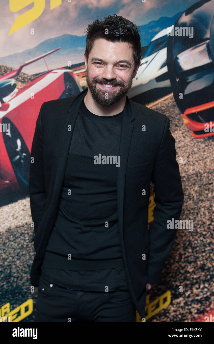 Need for Speed Fan Screening held at the Odeon Leicester Square - Arrivals.  Featuring: Dominic Cooper Where: London, United Kingdom When: 26 Feb 2014 Stock Photo