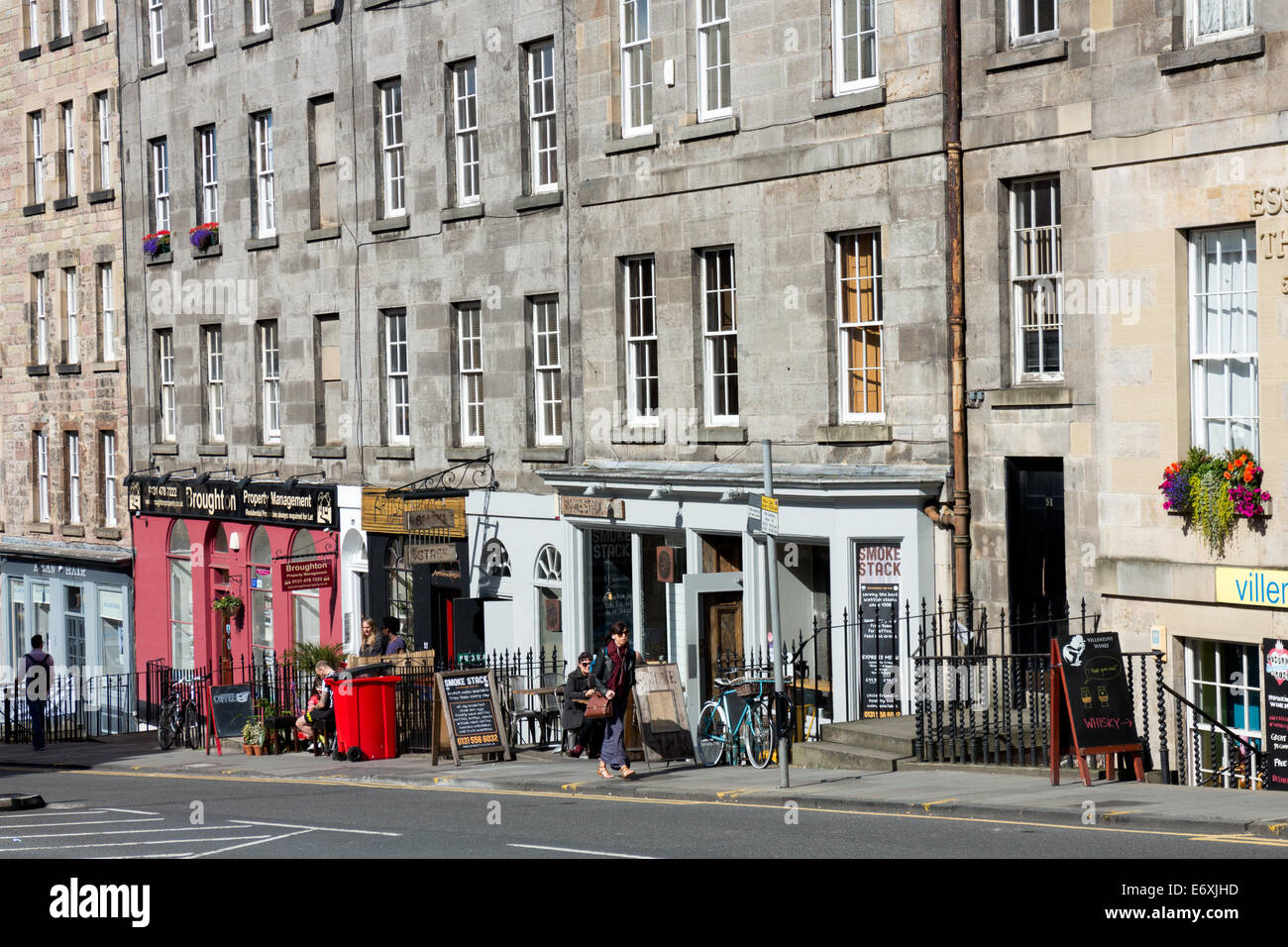 Local business on Broughton Street, Edinburgh Stock Photo Alamy