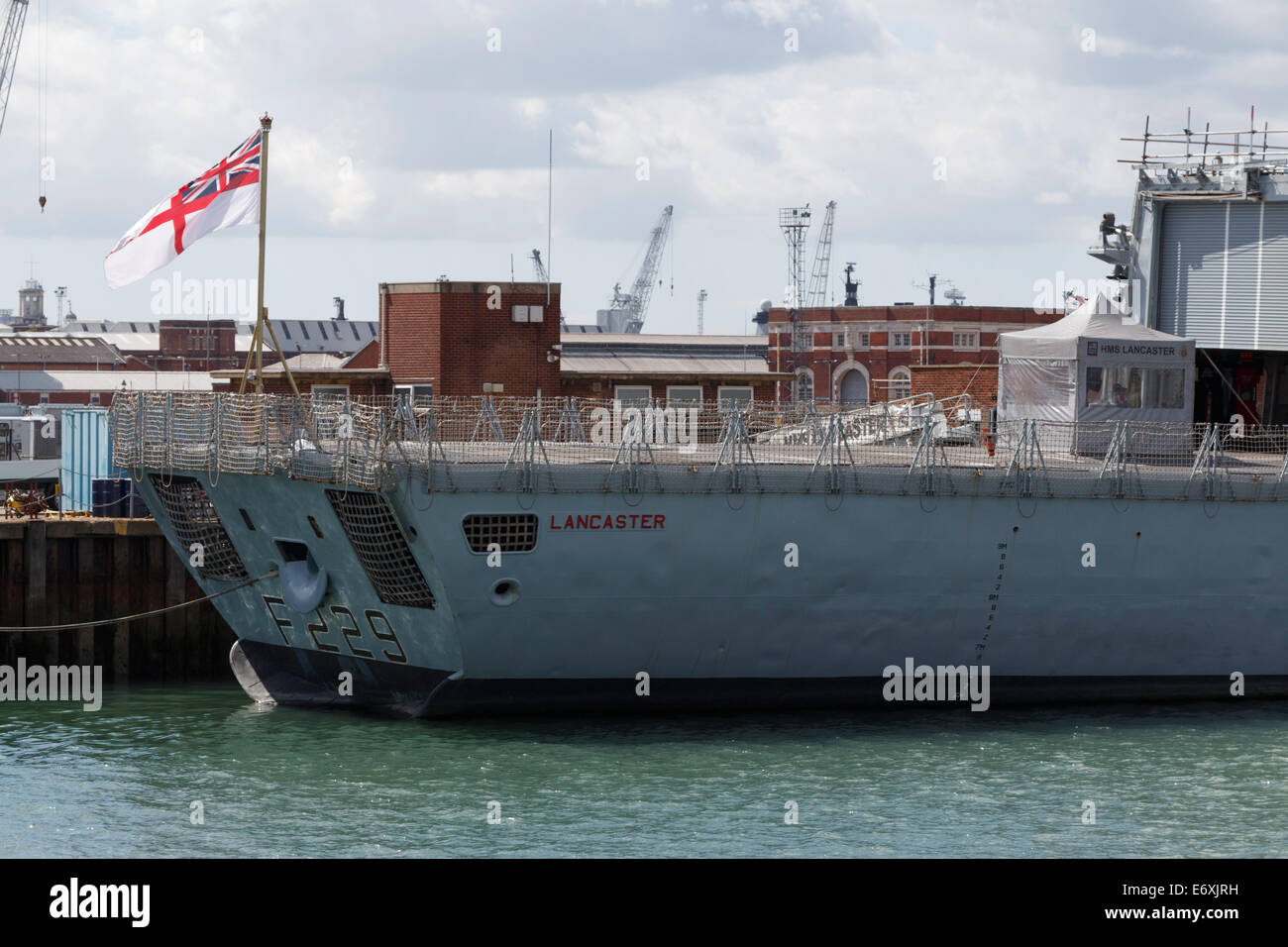 HMS Lancaster 'Duke' class Type 23 frigate F229 portsmouth docks Stock ...