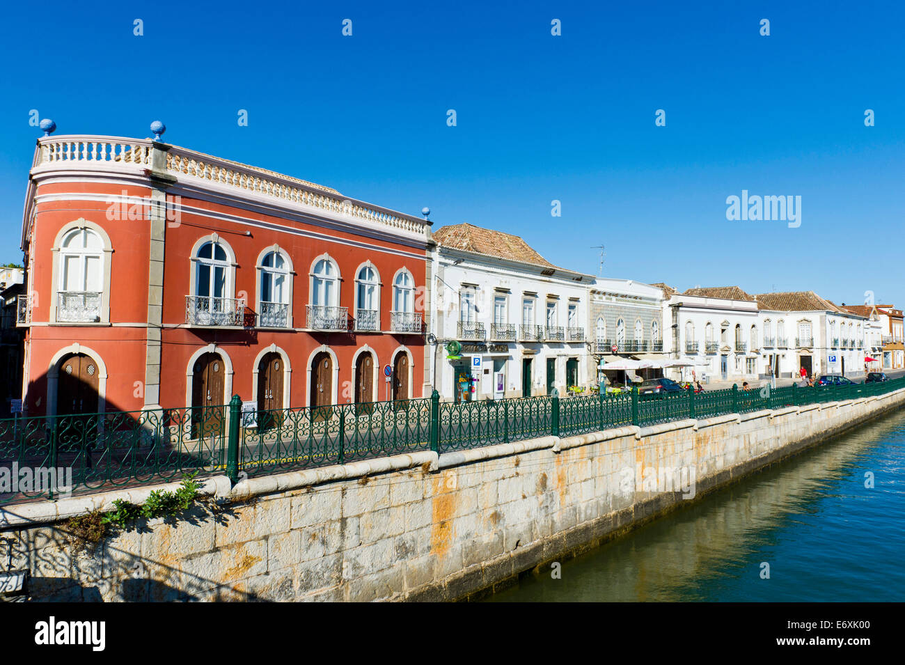 Historic buildings at Tavira Algarve Portugal. Stock Photo