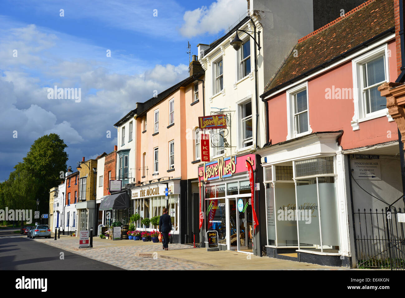 High Street, Old Town, Hemel Hempstead, Hertfordshire, England, United Kingdom Stock Photo