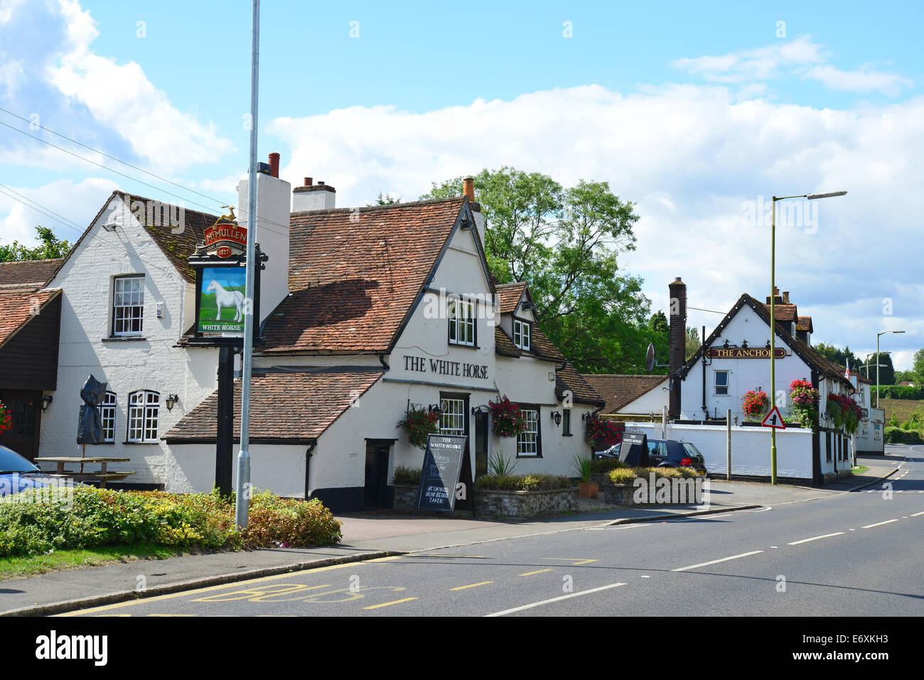 The White Horse and The Anchor pubs, London Road, Bourne End