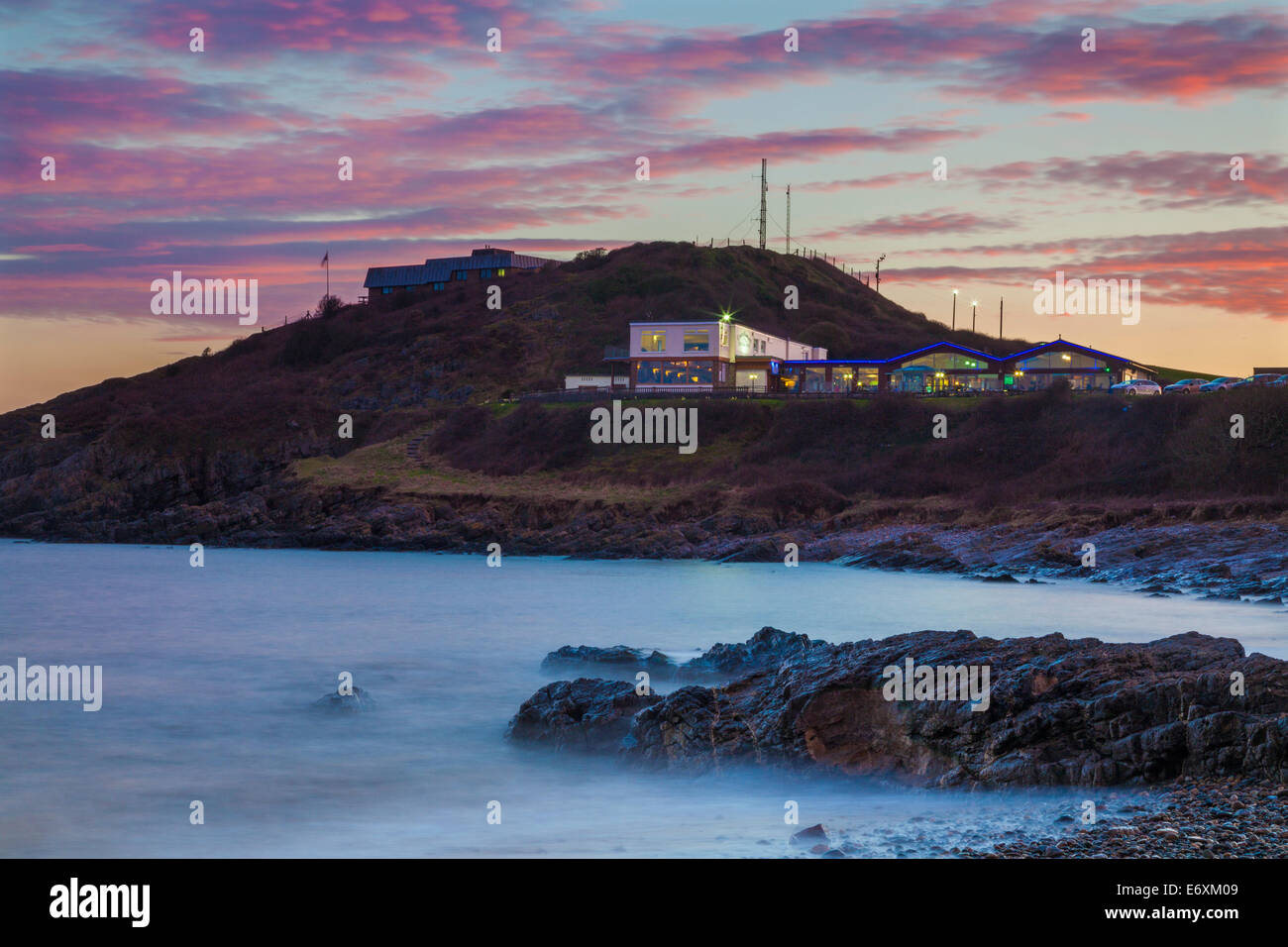 Castellamare Restaurant, Mumbles, Bracelet Bay, Gower, Swansea, Wales, UK Stock Photo