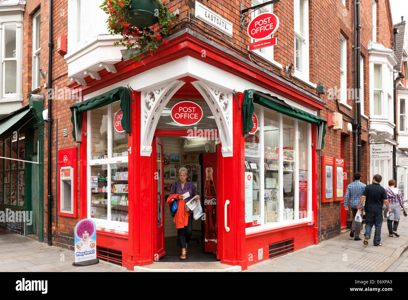 Post Office UK exterior; The Post Office on the corner of Eastgate