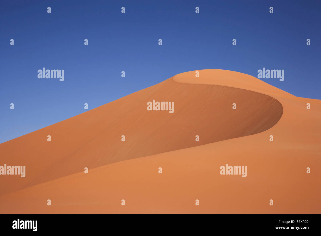 Sand dune, Murzuq Desert, Murzuq District, Libya Stock Photo