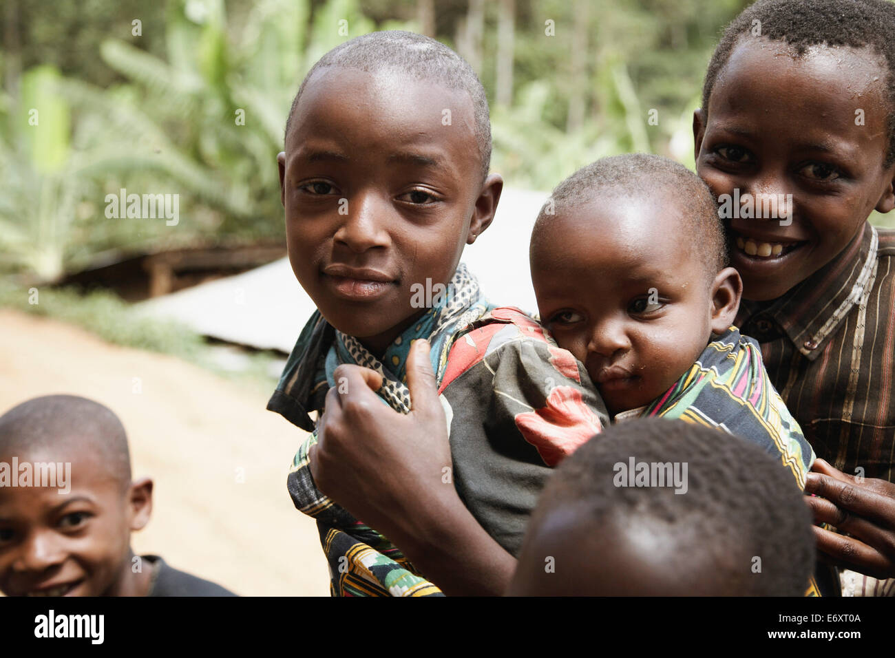 Children, Usambara Mountains, Tanga region, Tanzania Stock Photo