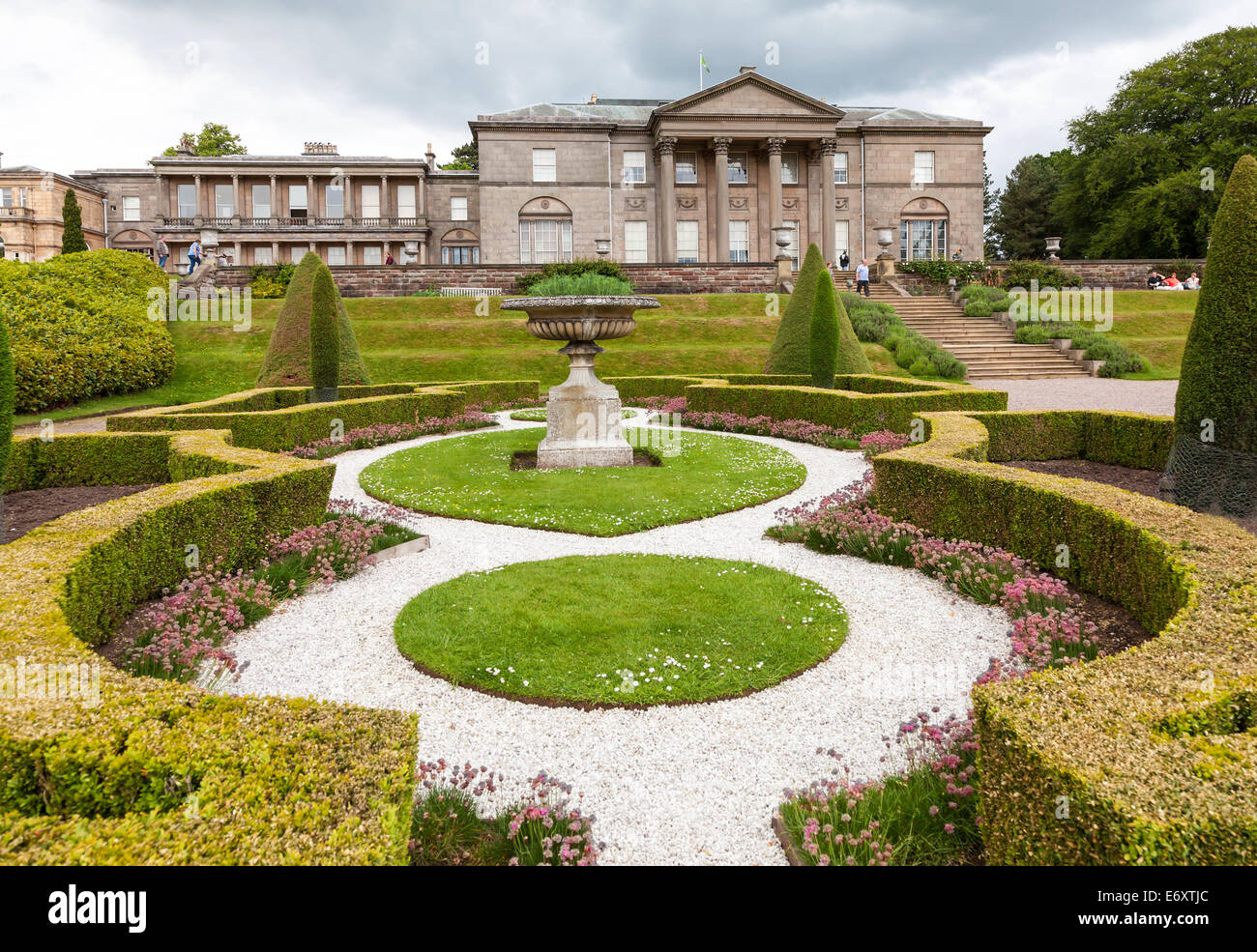 Tatton Hall Tatton Park gardens Tatton Cheshire England UK Stock Photo