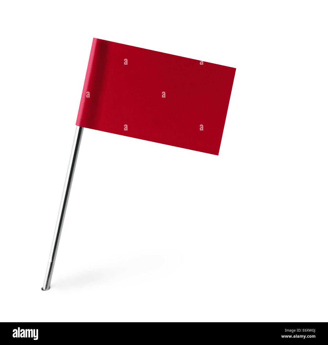 Red Flag Isolated on White Background Stock Photo - Alamy