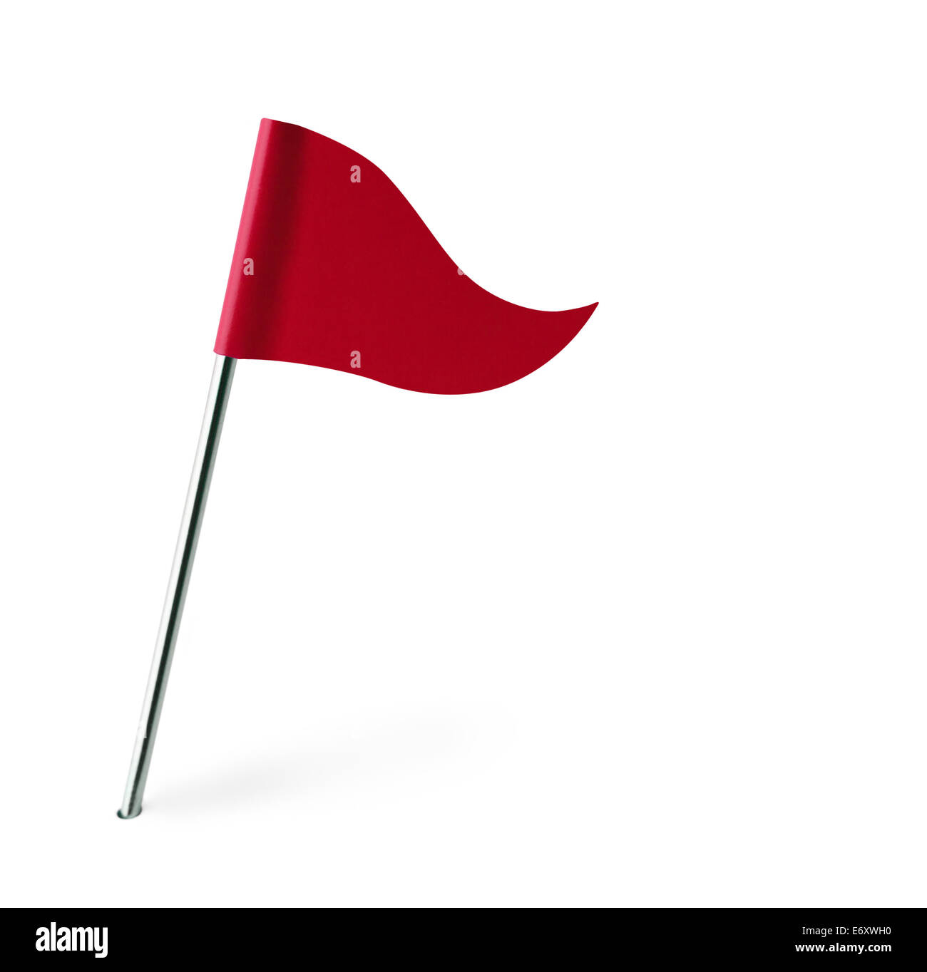 Red Golf Flag Isolated on White Background Stock Photo - Alamy