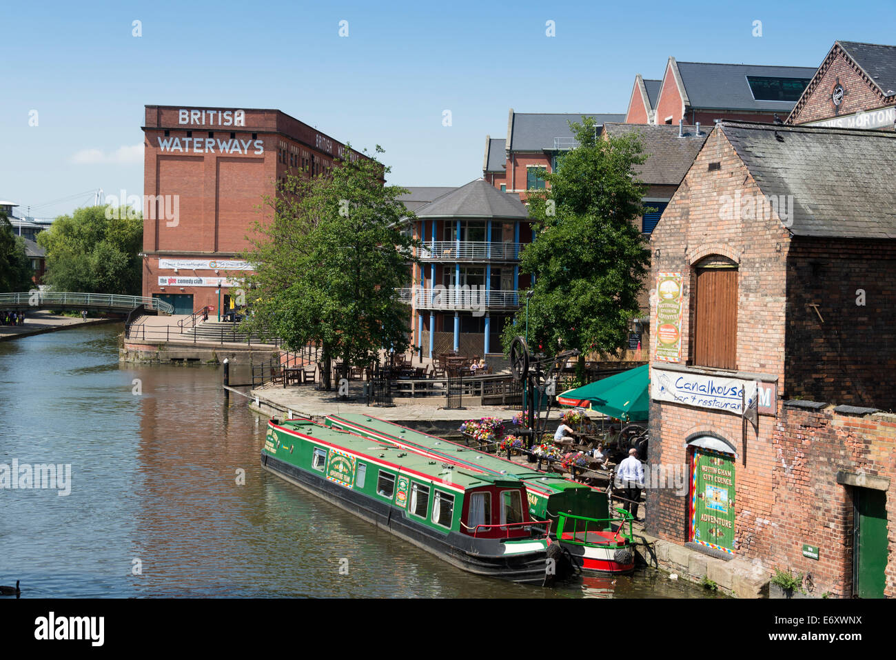 The canal waterfront, Nottingham, Nottinghamshire, England, UK. Stock Photo