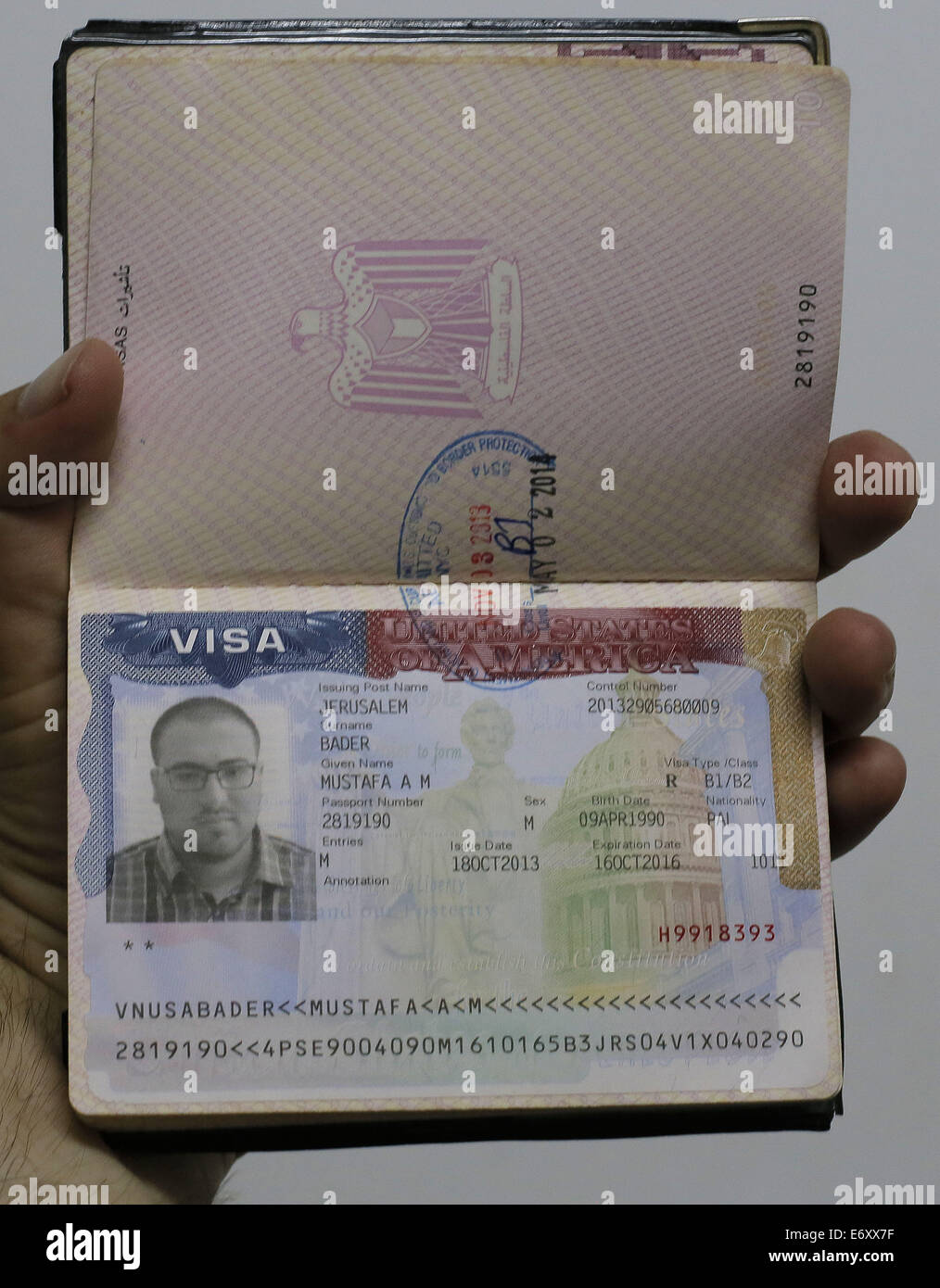 Palestine visa hires stock photography and images Alamy