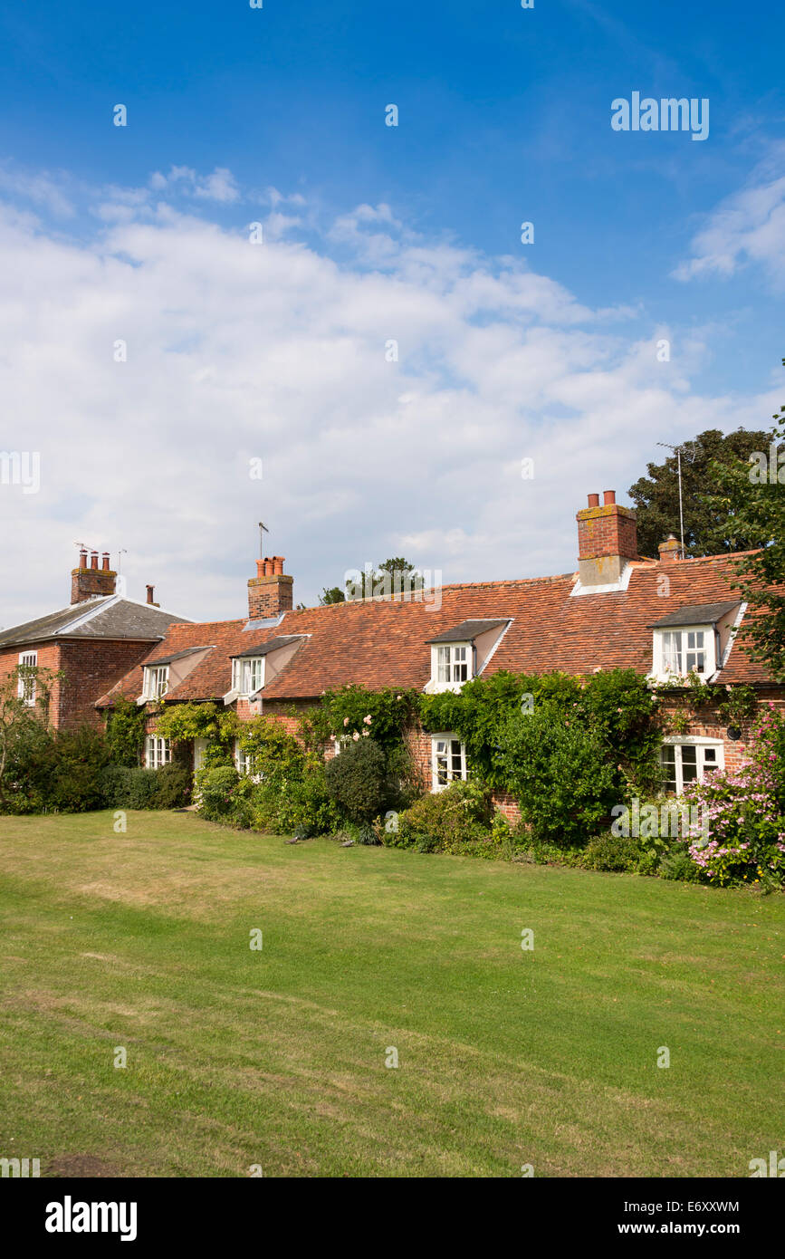Pretty cottages in the village, Orford, Suffolk, England, UK Stock