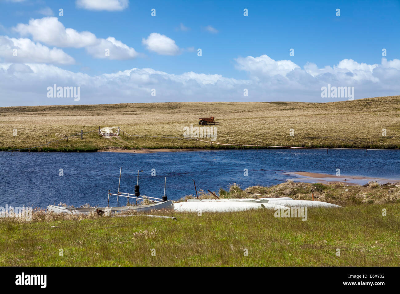 North Pond, North Coast of East Falkland Landscape Stock Photo